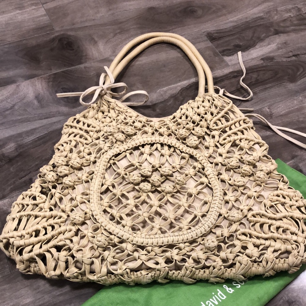 🔥🔥Made on Earth for David & Scotti macrame purse